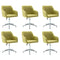 Swen Studio -  Swivel Dining Chairs 6 pcs Green Fabric (UK/IE/FI/NO only) (6x331503)